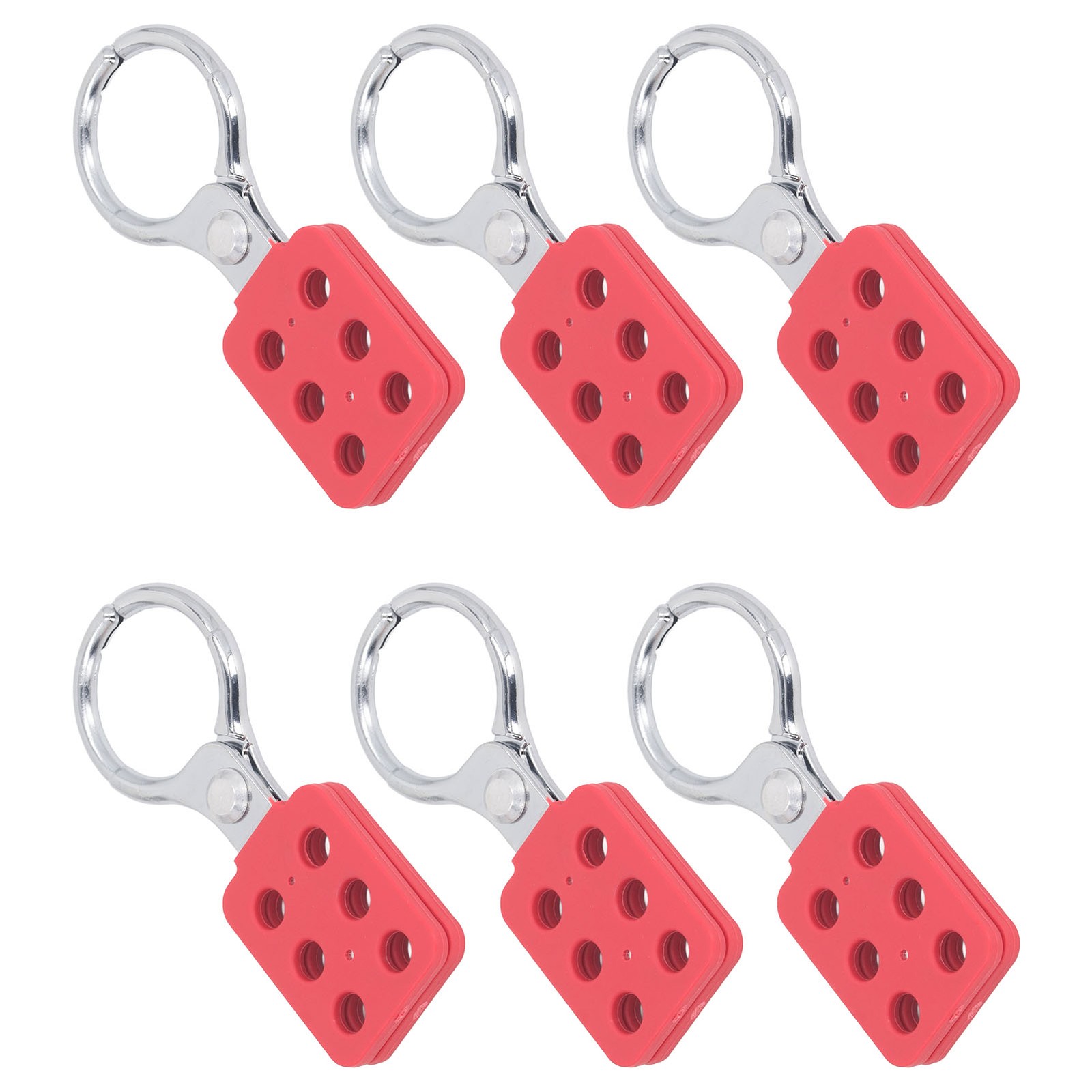✿ Lockout Tagout Safety Hasp Insulation Padlock Hasp High Security 6PCS Wide