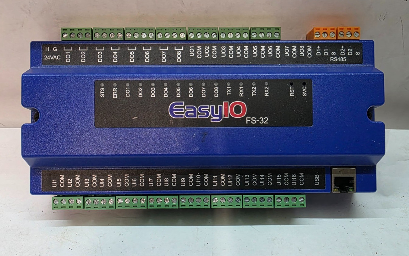 EasyIO-FS-32 PROGRAMMABLE CONTROLLER 16 I/O
