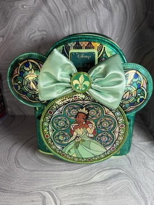 Loungefly Disney Stained Glass Princess Backpack Mouse Ears  display picture 1
