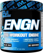 EVL Intense Pre Workout with Creatine - ENGN Energizing Pre Workout for Men Powd