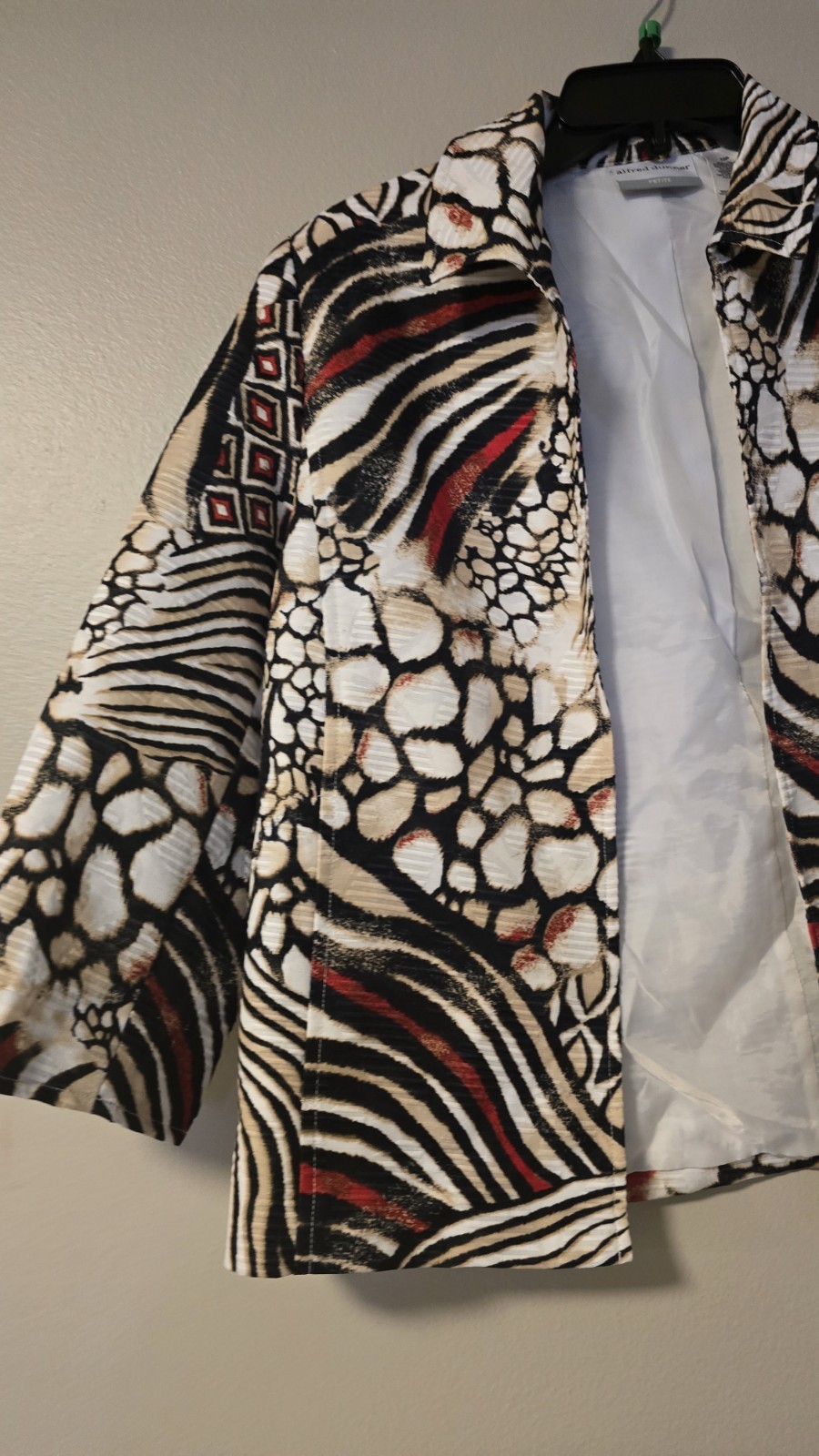 Alfred Dunner Petite Multicolor Patterned Open Ja… - image 4