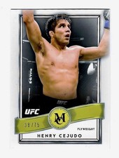 Colección Museo Topps 2016 UFC Gold Parallel Henry Cejudo