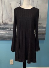 NWT Altar’d State Charcoal T-Back Sweater Dress, Large, $70