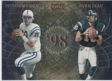 PEYTON MANNING & RANDY MOSS ROOKIE CARD 1998 Playoff Class Reunion Quads RARE RC. rookie card picture