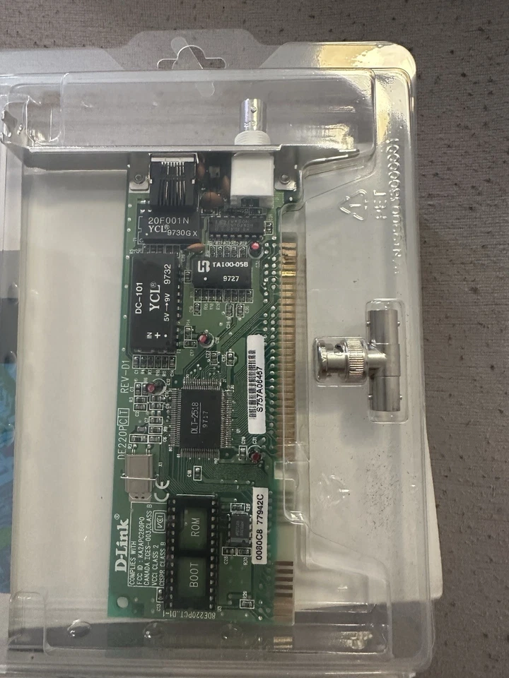 D-Link DE-220PCT ISA Ethernet Adapter 16-Bit, OVP komplett Vintage - Bild 3 von 4