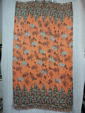 Unbranded Womens Lightweight Blanket Shawl Scarf Orange Woodland