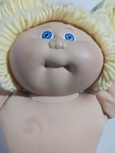 Cabbage Patch Kids (1982?) Blond Yarn Hair Blue Eye's Please Read - Foto 6 di 11