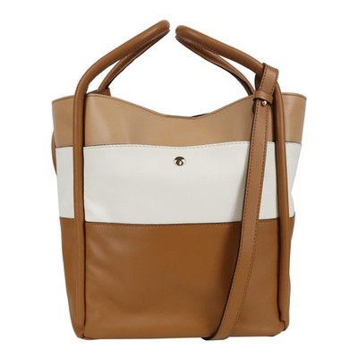Baldinini Damen Tasche Mehrfarbig Leder Schultertasche Handtasche Bucket Bag,