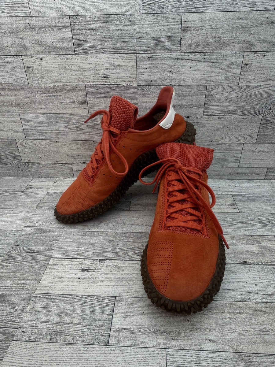 Adidas Kamanda Shoes Mens Size Orange Suede Brown Gum Sole DB2776  Sneakers