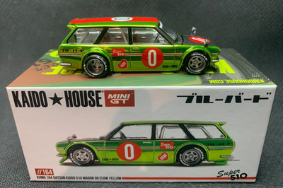 KAIDO HOUSE 510 ミニカー 4台セット Kaido House, #164, Datsun Kaido 510 Wagon OG Flow Yellow, Super
