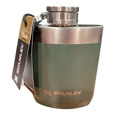 Stanley Master Series Unbreakable Hip Flask Foundry Green 8oz Brand New