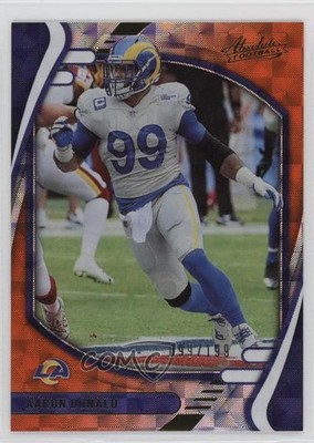 2021 Panini Absolute Orange Mosaic /199 Aaron Donald #4 17yo