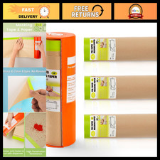 Pre-taped Masking Paper Roll 18 X 66 With Dispenser 4 Refills - Paint Craft Pre-taped Masking Paper Roll 18 X 66 With Dispenser 4 Refills - Paint Craft