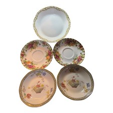 Lot of 5 Fine China Plates Haviland Limoges &...