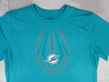 Nike Dri Fit Miami Dolphins T Shirt Mens Size XXL 2XL Short Sleeve
