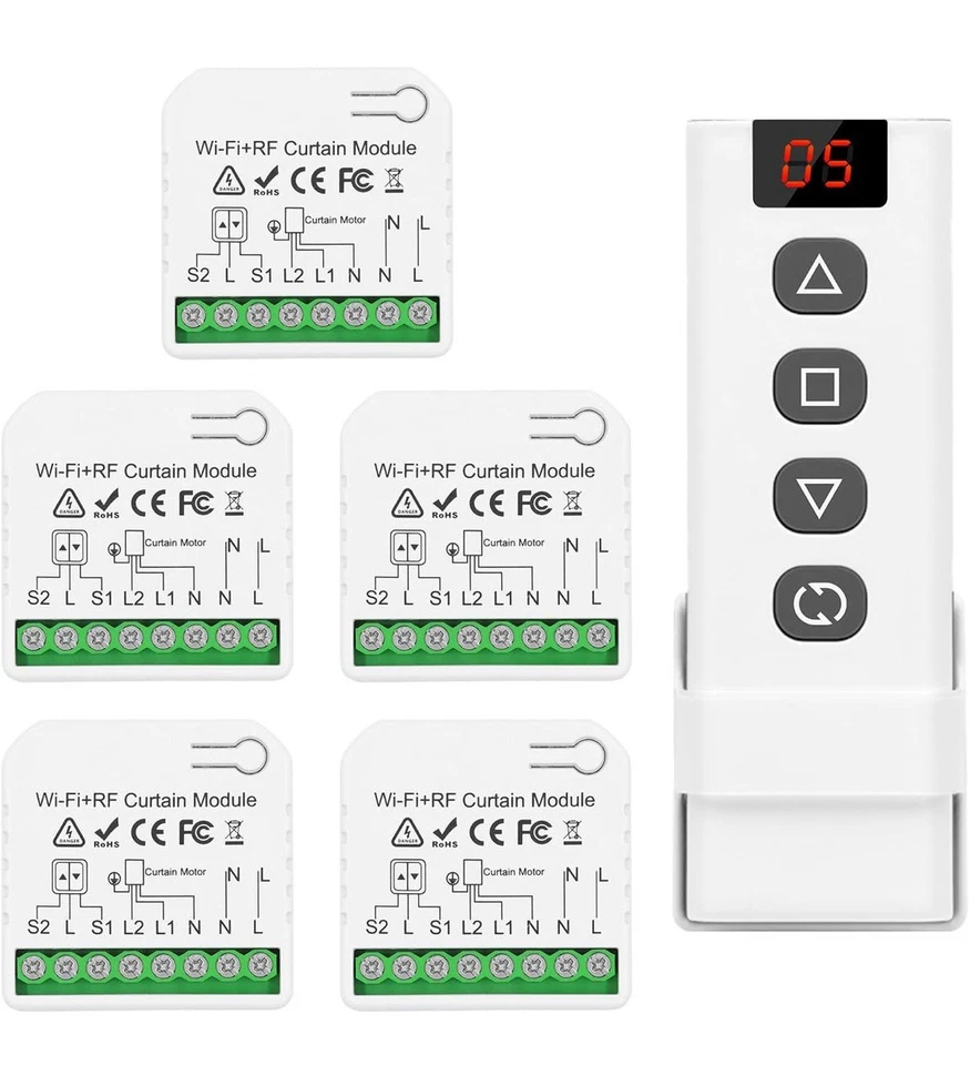 Kabelloses Smart-Rollladen-Modul DieseRC WIFI RF Fernbedienung Sprachsteuerung