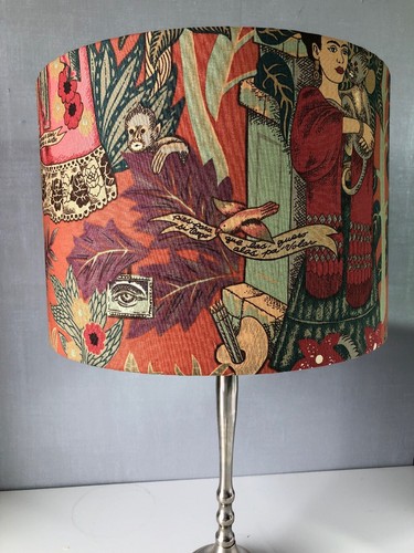 'Frida Kahlo' Terrakotta 30cm Lampe oder Deckenschirm mit oder ohne Quasten - Bild 4 von 4
