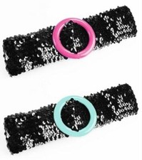 Sequin Belt 50's Sock Hop Retro Fancy Dress Halloween Costume Accessory 2 COLORS