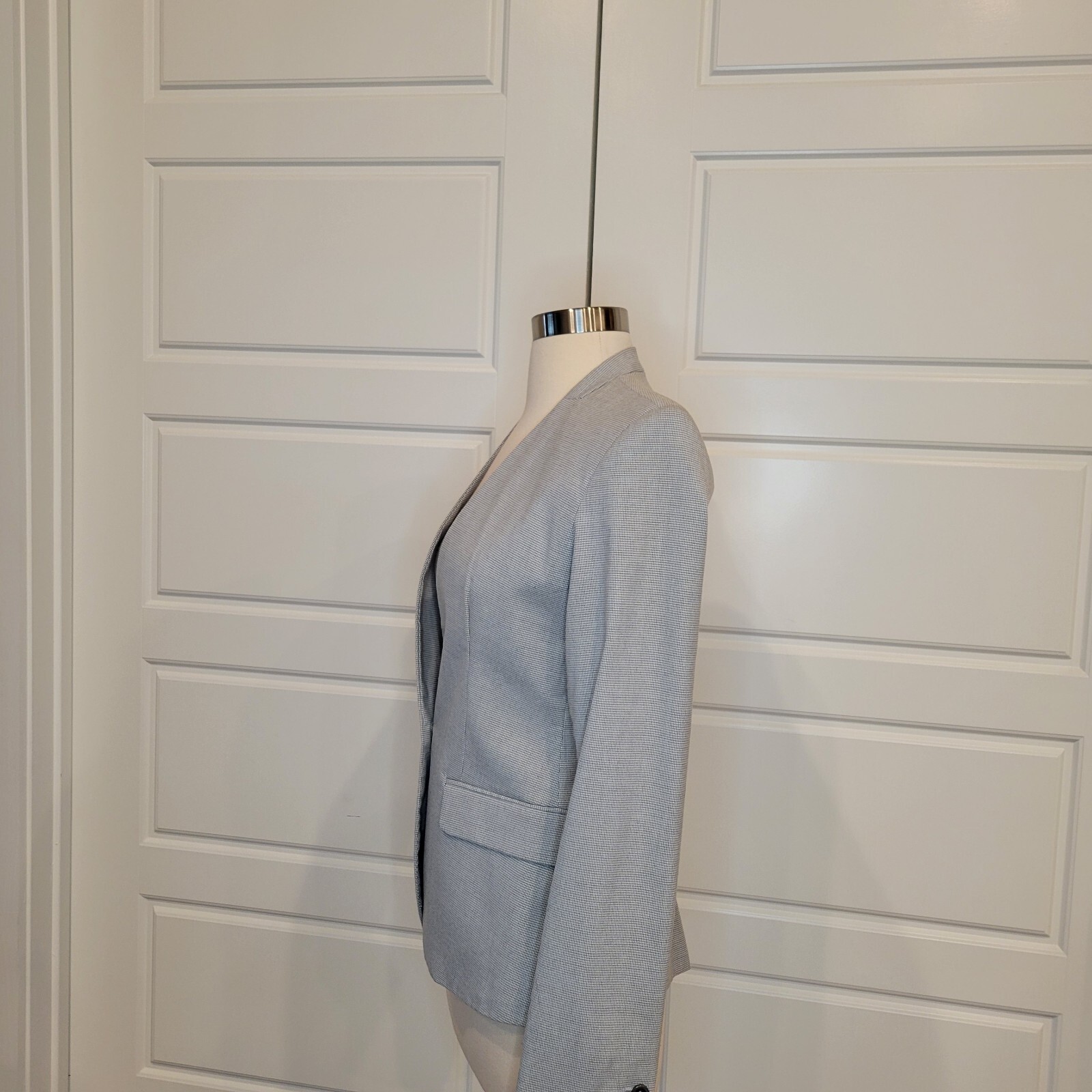 ZARA Basic Collection Women's Gray Houndstooth Co… - image 8