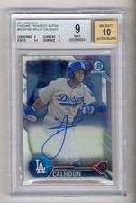 WILLIE CALHOUN 2016 BOWMAN CHROME 1ST AUTO AUTOGRAPH ROOKIE RC BGS 9 10 