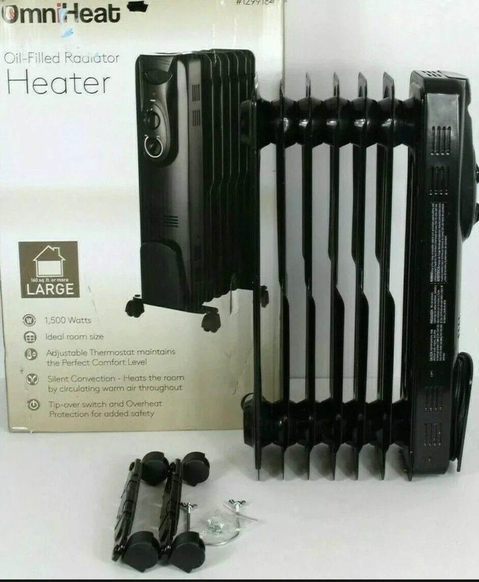 OmniHeat 1500-Watt Oil-filled Radiant Flat Panel Electric Space Heater-1299184  819079021478 | eBay