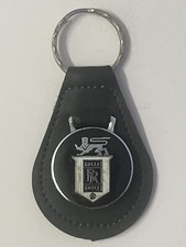 RARE 1970s VINTAGE ROLLS-ROYCE CLOISONNÉ KEYCHAIN/RING/FOB/MADE in ENGLAND LQQK