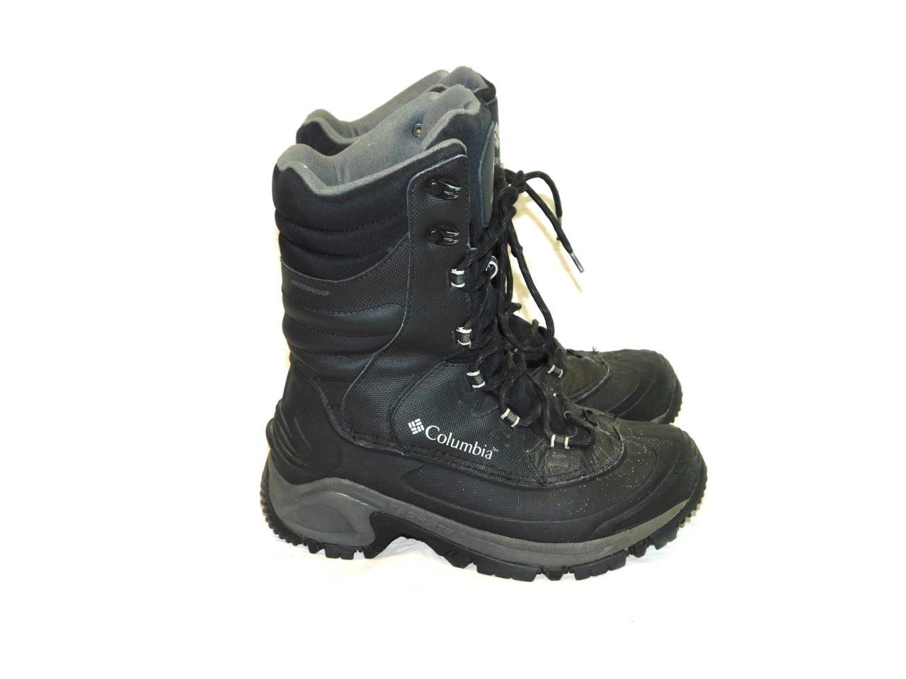 Columbia Size 7 Mens Black Snow Boots 