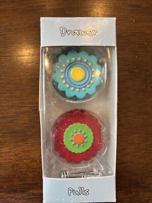 Drawer Dresser Pulls Borders Unlimited LAS FLORES including Hardware Set Of 2