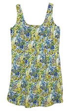 NINE WEST Women's Floral Fit Flare Sleeveless Summer DRESS SZ 16 Plus A2