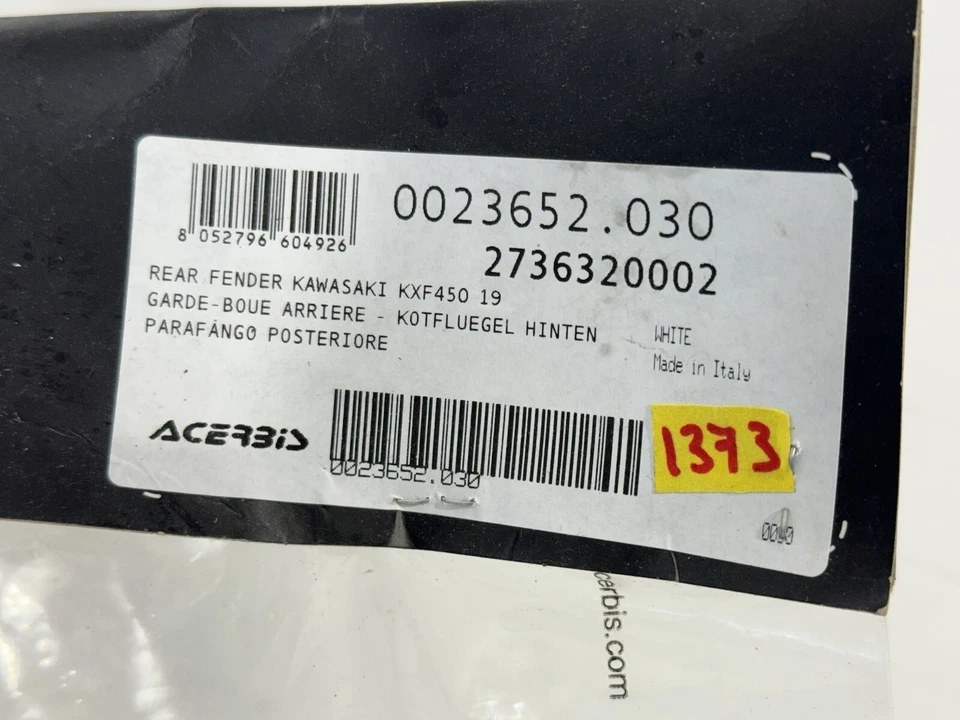 Rear Fender For 2019-2023 Kawasaki KX450 Foto 3 de 3