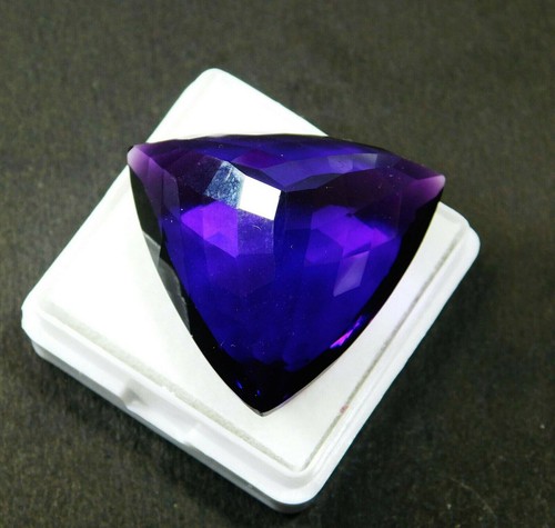 Natürlicher violetter Amethyst 90 kt lose Edelstein zertifiziert durchscheinend für Schmuck - Bild 5 von 7