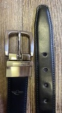Dockers Small Boys' Youth Leather Dress Belt Black Size 22/24 OHG