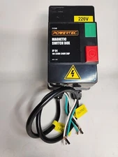 POWERTEC 71740 Single-Phase Magnetic Switch Box, 220/240V, 3 HP, 21-25 Amp