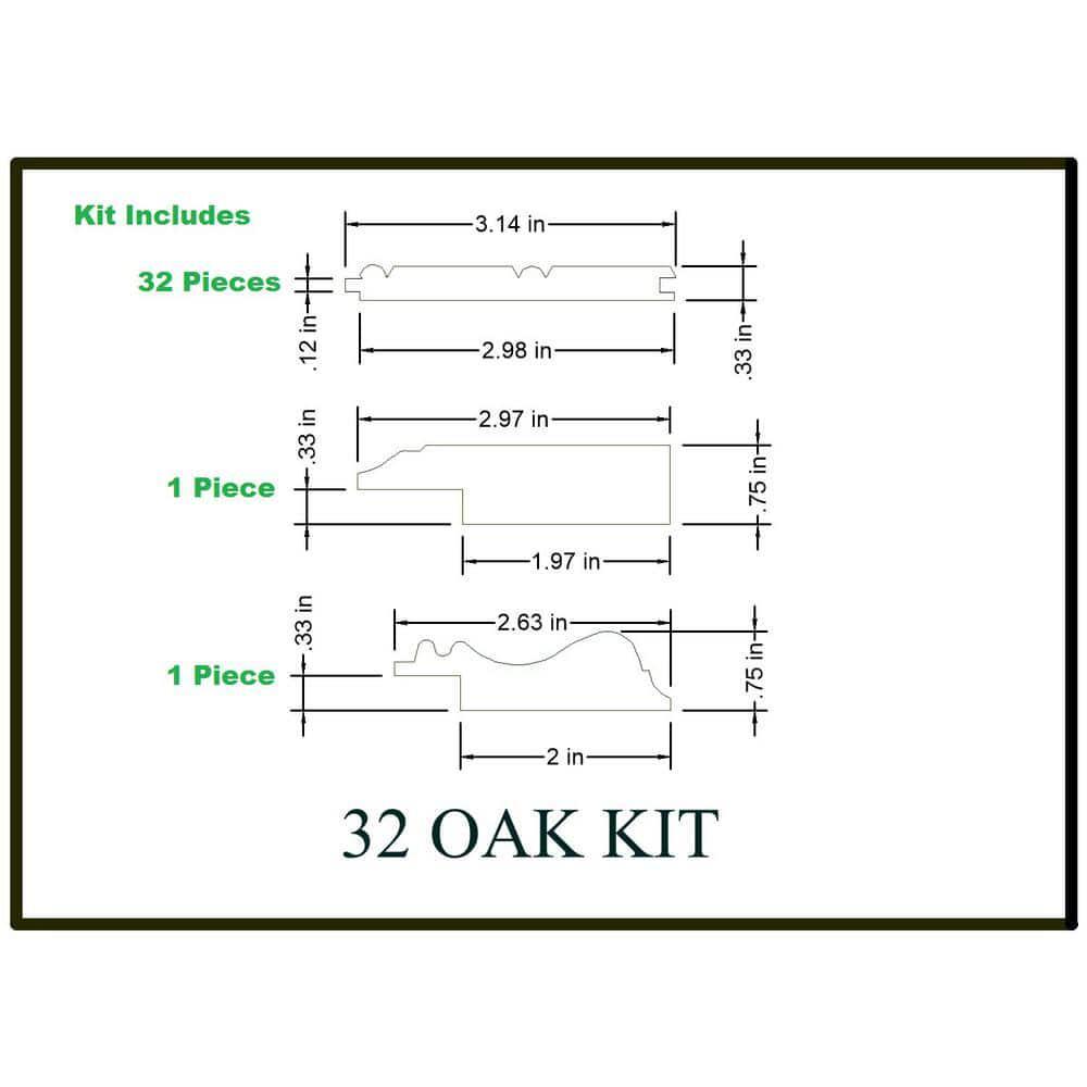 HOUSE OF FARA Groove Wainscot Paneling 8' Beadboard Unfinished Wood Red