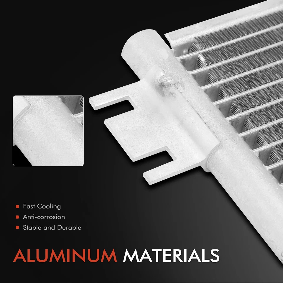 AC A/C Condenser with Bracket for Ford CF8000 F800 L8000F L9000 LA9000 LLA9000 - Image 2 of 4