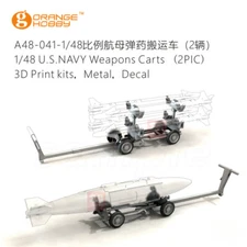 Orange Hobby 1/48 U.S.NAVY Flight Deck Bomb Loading 3D Print kit,Decal A48-041
