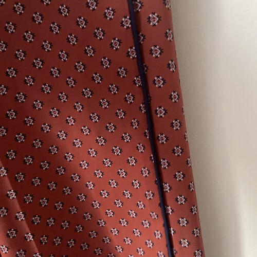 SIZE 12 - Terracotta M&S Autograph - Patterned Flowy Tailored Trousers Holiday - Picture 6 of 10