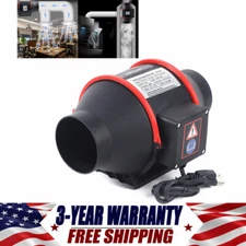 4 inch 310CFM Inline Duct Ventilation Fan Vent Exhaust Blower Vent Fan New