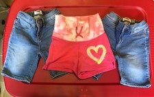 Girls Mixed Lot of 3 Shorts Size 6