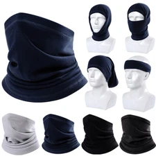 Winter Neck Gaiter UV Sun Protection Warm Fleece Half Face Mask Scarf  Balaclava