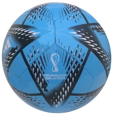 Adidas WM Fußball Rihla Club Ball Trainingsball blau-schwarz offizielle Größe 5