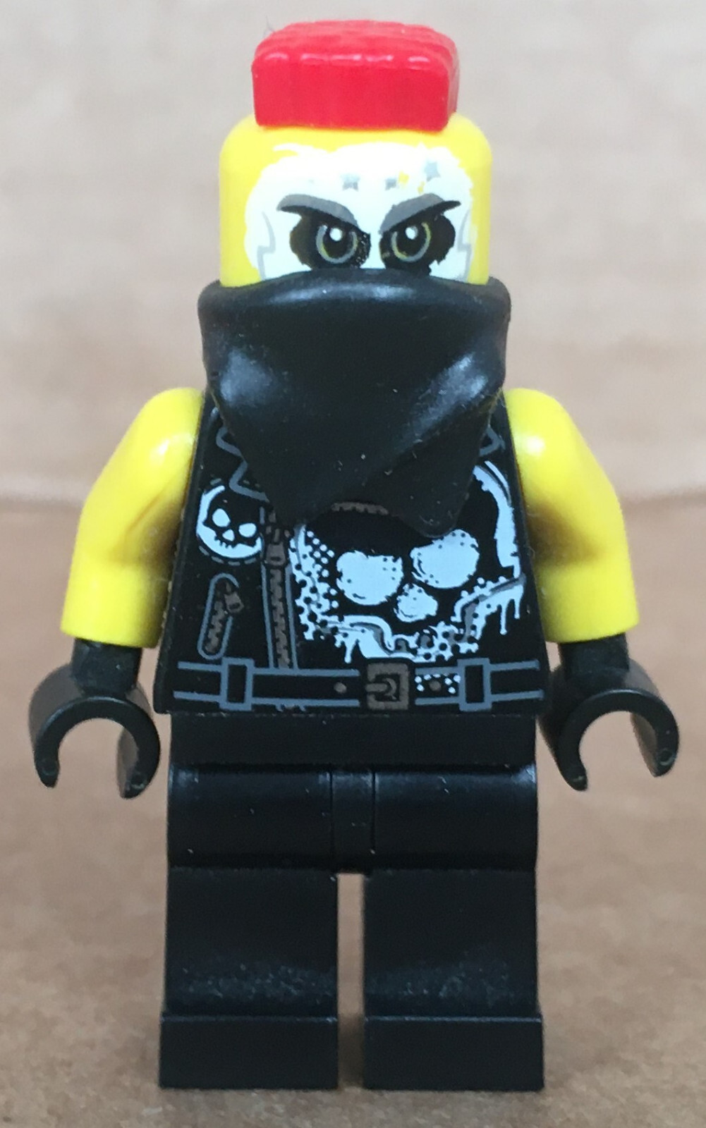 LEGO Ninjago Minifigure Mr. E - Njo385 - Biker - 100% Originale