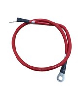 2 AWG Copper 3' Red Battery Cable 3/8" Lugs Wire Car Marine Inverter RV