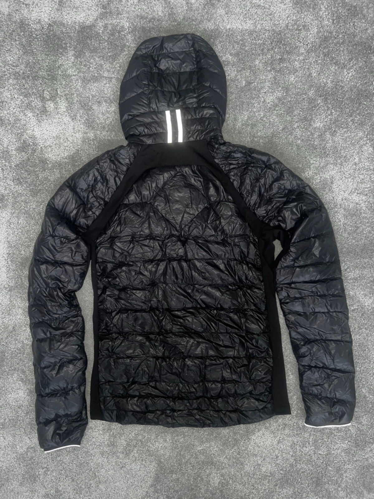 Canada Goose Hybridge Lite Tech Felpa con Cappuccio Nera Taglia Large NUOVA