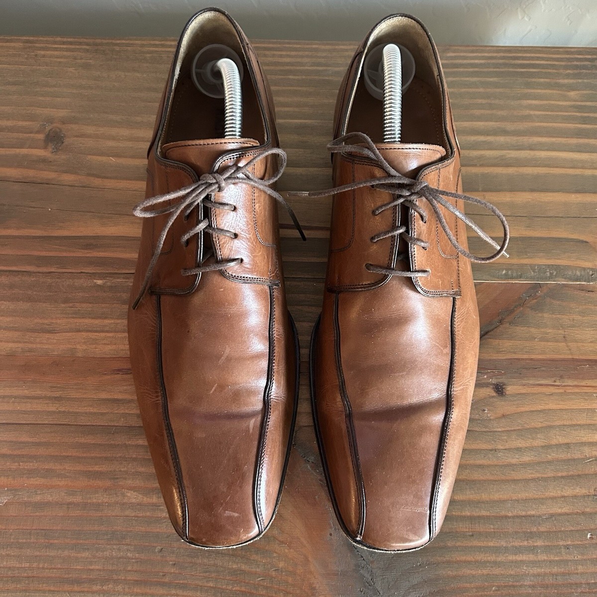Men\'s size 10 Brown Magnanni Dress Shoes Magnanni Dress Shoes Mens Size 10 Brown Double Monk Strap  main image 3