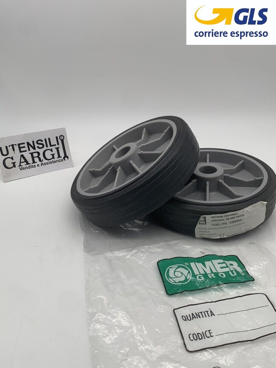 Coppia De Roues Pour Bétonnière Imer Minibeta Et Enduiseur Imer Koine 3