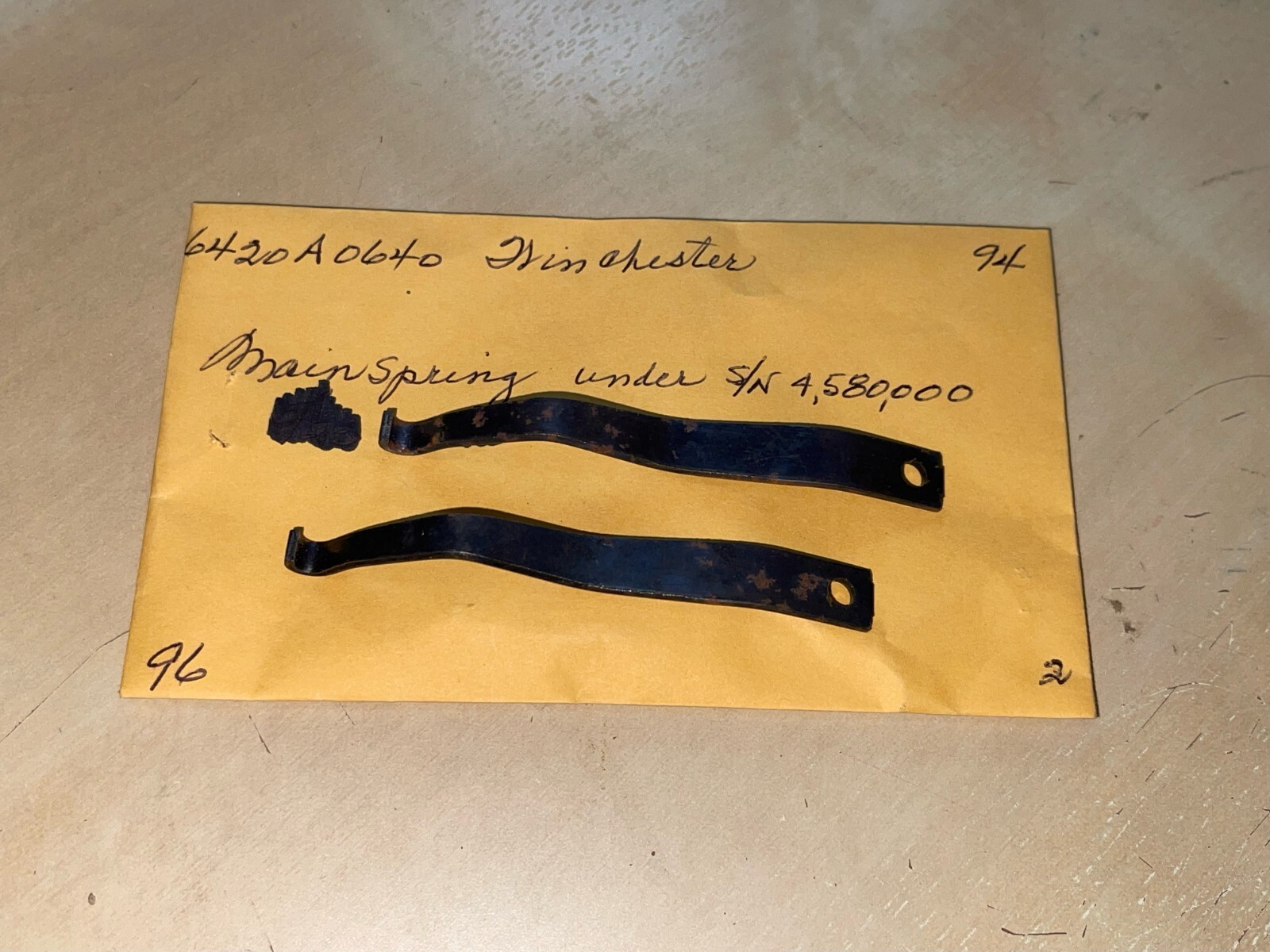 Winchester Model 94 Mainspring Under S/N 4, 580,000 6420A0640 eBay