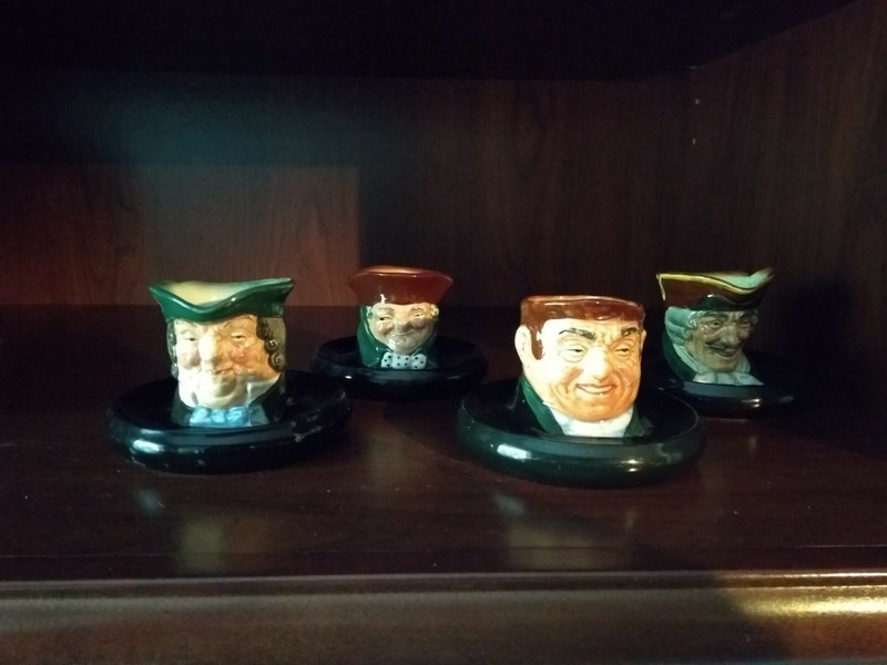 Royal Doulton Character Jug Ashtray Matchstick Holder Set of 4 D5599-D5602