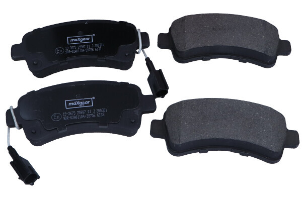 Maxgear 19-3675 Bremsbelagsatz, Scheibenbremse For CitroËN Fiat Opel Peugeot VAU-image