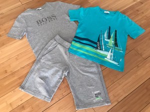 hugo boss shorts and t shirt